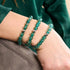 Teal | .925 Sterling Silver | Firefly Glass Bracelet